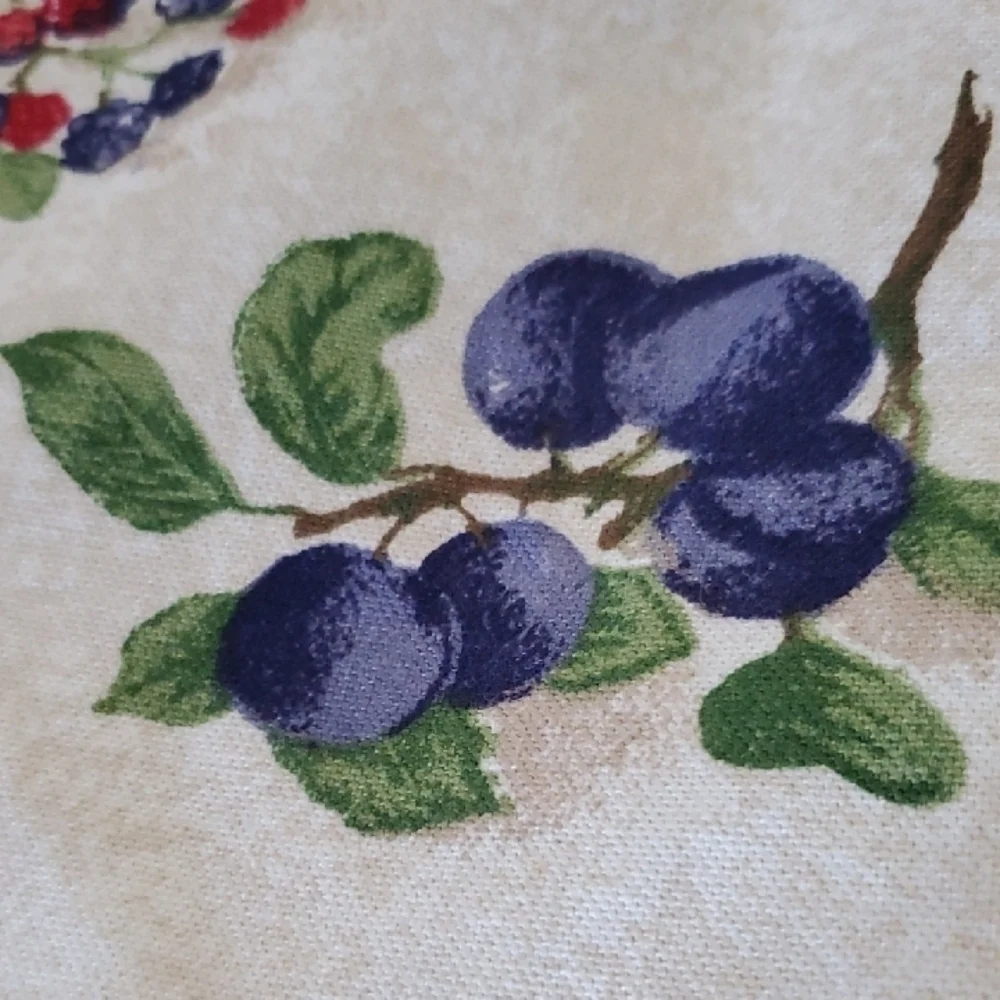 Longaberger Authentic XL Oval Picnic Tote Liner Fruit Medley
